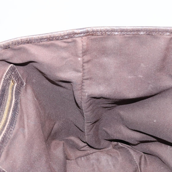 GUCCI GG Canvas Web Sherry Line Tote Bag Beige Gold Red 137396 Auth 151333