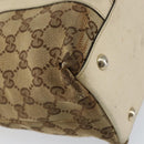 GUCCI GG Canvas Abbey Tote Bag Beige Gold 141470 Auth 151334-16
