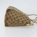GUCCI GG Canvas Abbey Tote Bag Beige Gold 141470 Auth 151334-3