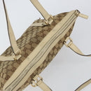 GUCCI GG Canvas Abbey Tote Bag Beige Gold 141470 Auth 151334-6