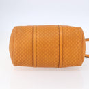 GUCCI Micro GG Canvas Guccissima Boston Bag 2way Orange Gold 322231 Auth 151335-11