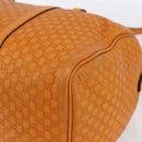 GUCCI Micro GG Canvas Guccissima Boston Bag 2way Orange Gold 322231 Auth 151335-12