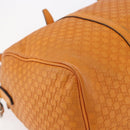 GUCCI Micro GG Canvas Guccissima Boston Bag 2way Orange Gold 322231 Auth 151335-13