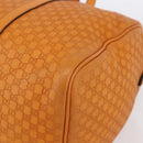 GUCCI Micro GG Canvas Guccissima Boston Bag 2way Orange Gold 322231 Auth 151335-14