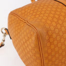 GUCCI Micro GG Canvas Guccissima Boston Bag 2way Orange Gold 322231 Auth 151335-15