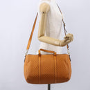 GUCCI Micro GG Canvas Guccissima Boston Bag 2way Orange Gold 322231 Auth 151335-24