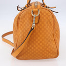 GUCCI Micro GG Canvas Guccissima Boston Bag 2way Orange Gold 322231 Auth 151335-5