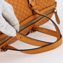 GUCCI Micro GG Canvas Guccissima Boston Bag 2way Orange Gold 322231 Auth 151335-7