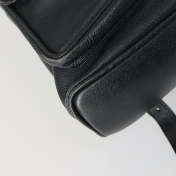 GUCCI Bamboo Backpack Leather Black Gold 003 2058 0016 Auth 151336