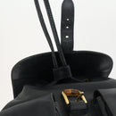 GUCCI Bamboo Backpack Leather Black Gold 003 2058 0016 Auth 151336-17