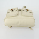 GUCCI Bamboo Backpack Leather Outlet Ivory Gold 003 8016 2058 Auth 151337-5