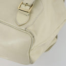 GUCCI Bamboo Backpack Leather Outlet Ivory Gold 003 8016 2058 Auth 151337-17