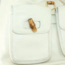 GUCCI Bamboo Backpack Leather Outlet Ivory Gold 003 8016 2058 Auth 151337-26