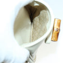 GUCCI Bamboo Backpack Leather Outlet Ivory Gold 003 8016 2058 Auth 151337-27