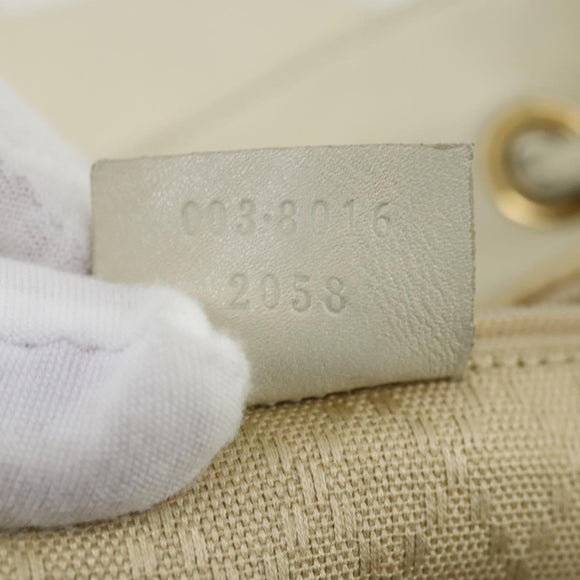 GUCCI Bamboo Backpack Leather Outlet Ivory Gold 003 8016 2058 Auth 151337