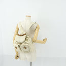 GUCCI Bamboo Backpack Leather Outlet Ivory Gold 003 8016 2058 Auth 151337-28