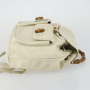 GUCCI Bamboo Backpack Leather Outlet Ivory Gold 003 8016 2058 Auth 151337-3