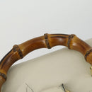 GUCCI Bamboo Backpack Leather Outlet Ivory Gold 003 8016 2058 Auth 151337-14