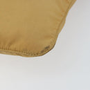 PRADA Shoulder Bag Nylon Beige Silver Auth 151338-8