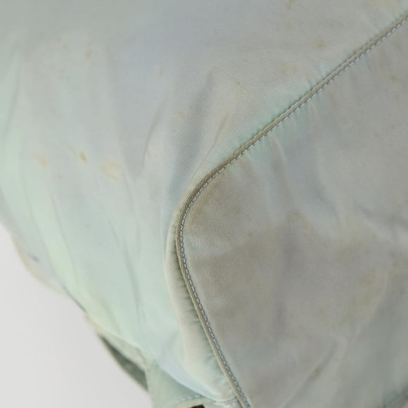 PRADA Backpack Nylon Light Blue Silver Auth 151340