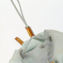 PRADA Backpack Nylon Light Blue Silver Auth 151340-21