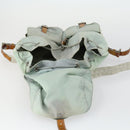 PRADA Backpack Nylon Light Blue Silver Auth 151340-10