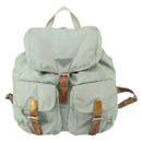 PRADA Backpack Nylon Light Blue Silver Auth 151340-13