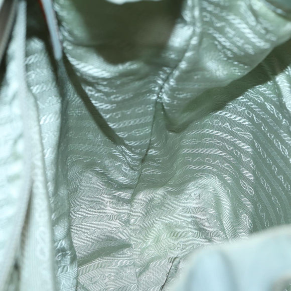 PRADA Backpack Nylon Light Blue Silver Auth 151340