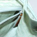 PRADA Backpack Nylon Light Blue Silver Auth 151340-25