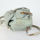 PRADA Backpack Nylon Light Blue Silver Auth 151340-3