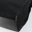 PRADA Hand Bag Nylon Black Gold Auth 151341-9