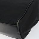PRADA Hand Bag Nylon Black Gold Auth 151341-15