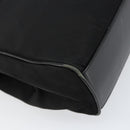 PRADA Hand Bag Nylon Black Gold Auth 151341-16