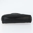 PRADA Hand Bag Nylon Black Gold Auth 151341-5