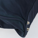 PRADA Hand Bag Nylon Navy Silver Auth 151342-14