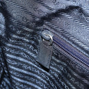 PRADA Hand Bag Nylon Navy Silver Auth 151342-22