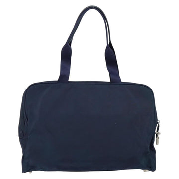 PRADA Hand Bag Nylon Navy Silver Auth 151342 - 0
