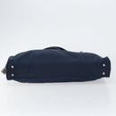 PRADA Hand Bag Nylon Navy Silver Auth 151342-5
