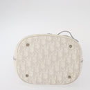 Christian Dior Trotter Romantic Chain Shoulder Bag PVC White Silver Auth 151343V-9