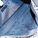 Christian Dior Trotter Canvas Boston Bag Navy Gold Auth 151345V-11