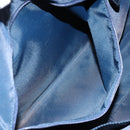 Christian Dior Trotter Canvas Boston Bag Navy Gold Auth 151345V-22