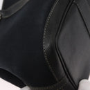 HERMES Garden Party TPM Hand Bag Canvas 2way Black Silver Auth 151346-10