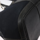 HERMES Garden Party TPM Hand Bag Canvas 2way Black Silver Auth 151346-17