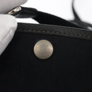HERMES Garden Party TPM Hand Bag Canvas 2way Black Silver Auth 151346-19