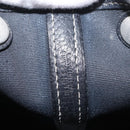 HERMES Garden Party TPM Hand Bag Canvas 2way Black Silver Auth 151346-22