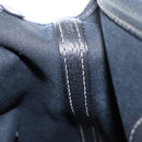 HERMES Garden Party TPM Hand Bag Canvas 2way Black Silver Auth 151346-12