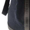 HERMES Garden Party TPM Hand Bag Canvas 2way Black Silver Auth 151346-4