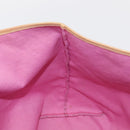 FENDI Zucchino Canvas Tote Bag Red Auth 151348-18