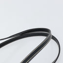 FENDI Zucchino Canvas Hand Bag Navy Silver Auth 151349-8