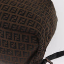 FENDI Zucchino Canvas Backpack Brown Black Auth 151350-11